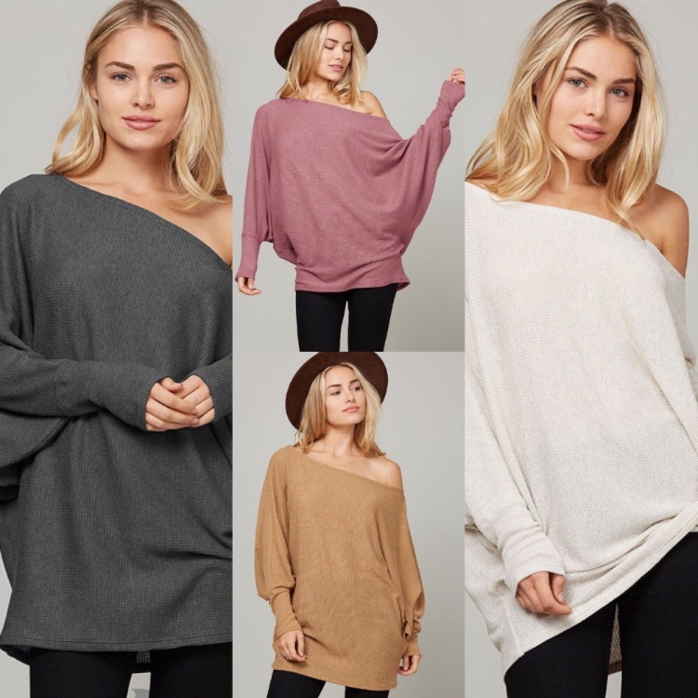 ONLY ONE SMALL LEFT! Beautiful oversize sweater - Picture 2 of 5